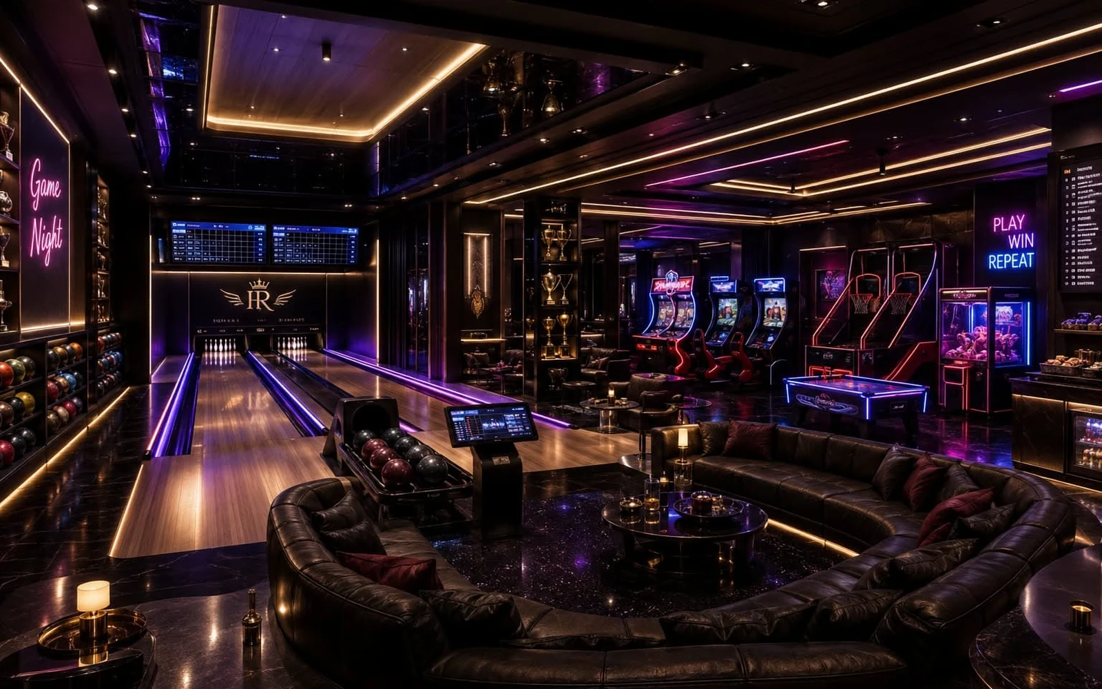 Antarmuka permainan roulette dan meja kasino