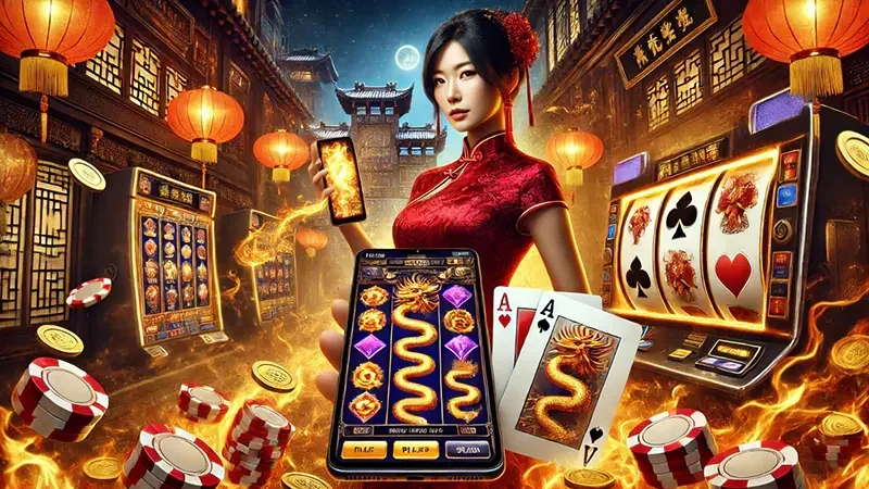 Visual reel slot bertema cerah untuk hiburan mobile